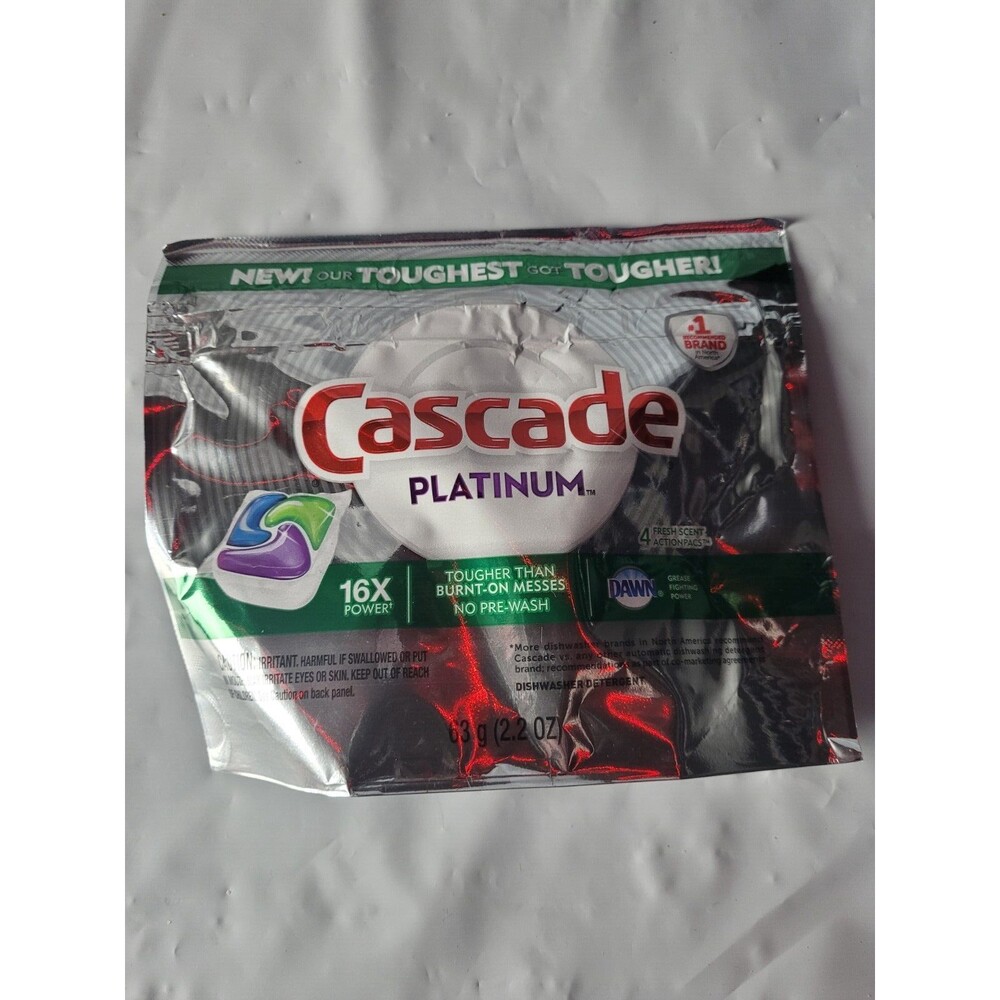 Cascade Platinum + Oxi Dishwasher Pods,  4ct per pack